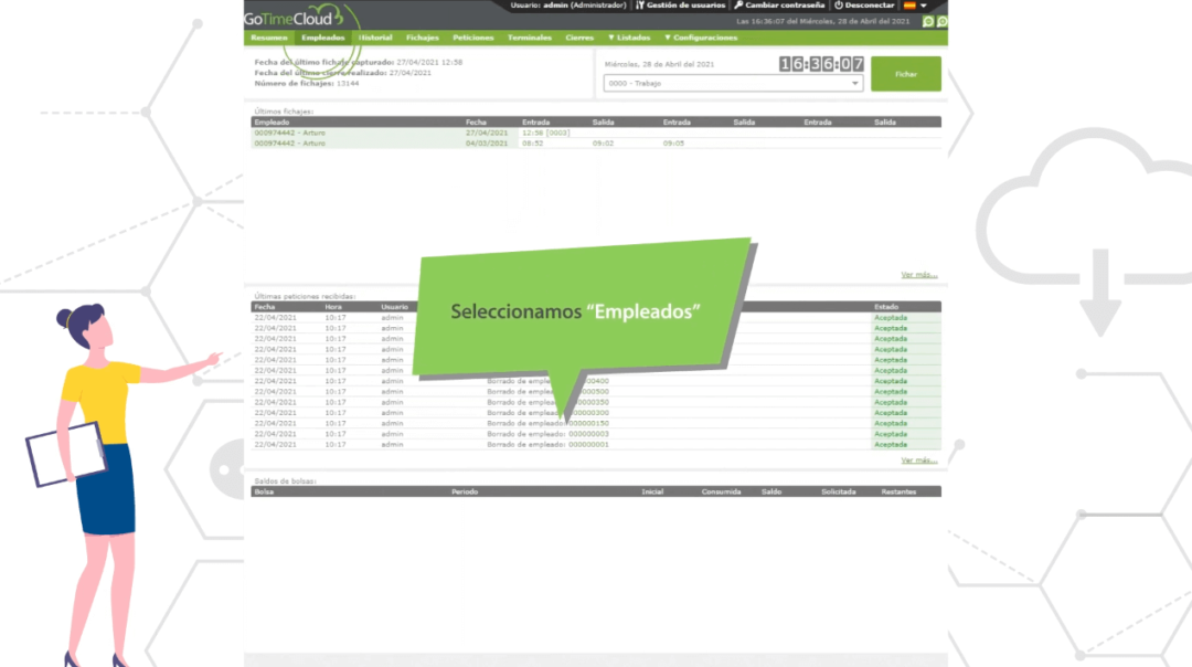 Cómo crear empleados en GoTime Cloud | Control Horario